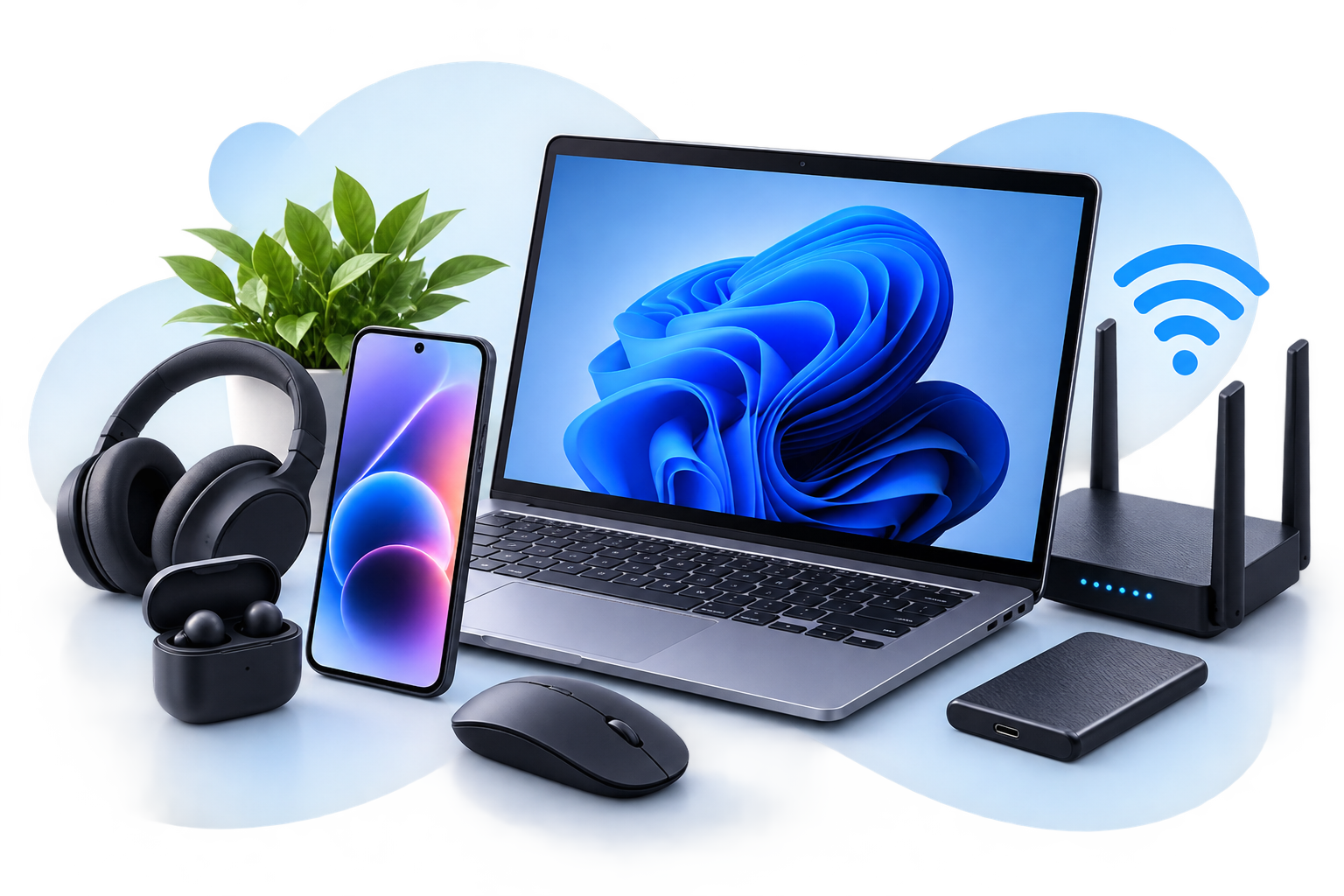 Notebook, celular, roteador Wi-Fi e acessórios de tecnologia - CAS Informática